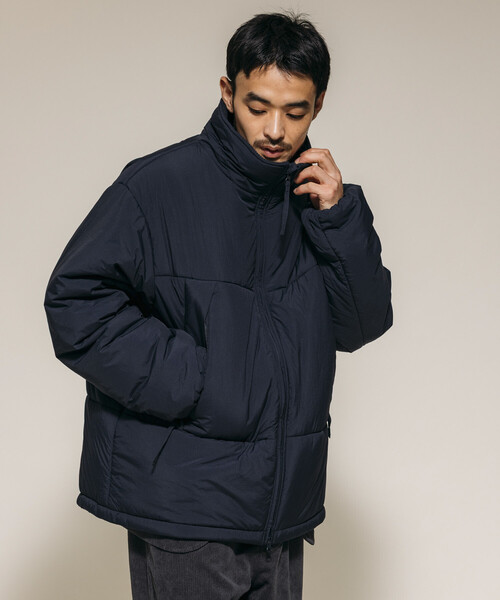 Firsthand（ファーストハンド）の「Firsthand/ファーストハンド PRIMALOFT PUFF JACKET / プリマロフト スタンドカラー パフ ジャケット / 中綿ブルゾン（ブルゾン・メンズ・ブラック/チャコールグレー/ネイビー・S/M/L）」の9枚目の写真