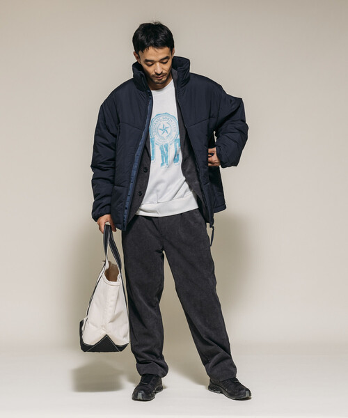 Firsthand（ファーストハンド）の「Firsthand/ファーストハンド PRIMALOFT PUFF JACKET / プリマロフト スタンドカラー パフ ジャケット / 中綿ブルゾン（ブルゾン・メンズ・ブラック/チャコールグレー/ネイビー・S/M/L）」の12枚目の写真