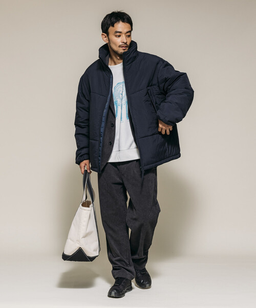 Firsthand（ファーストハンド）の「Firsthand/ファーストハンド PRIMALOFT PUFF JACKET / プリマロフト スタンドカラー パフ ジャケット / 中綿ブルゾン（ブルゾン・メンズ・ブラック/チャコールグレー/ネイビー・S/M/L）」の14枚目の写真