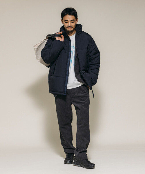 Firsthand（ファーストハンド）の「Firsthand/ファーストハンド PRIMALOFT PUFF JACKET / プリマロフト スタンドカラー パフ ジャケット / 中綿ブルゾン（ブルゾン・メンズ・ブラック/チャコールグレー/ネイビー・S/M/L）」の15枚目の写真