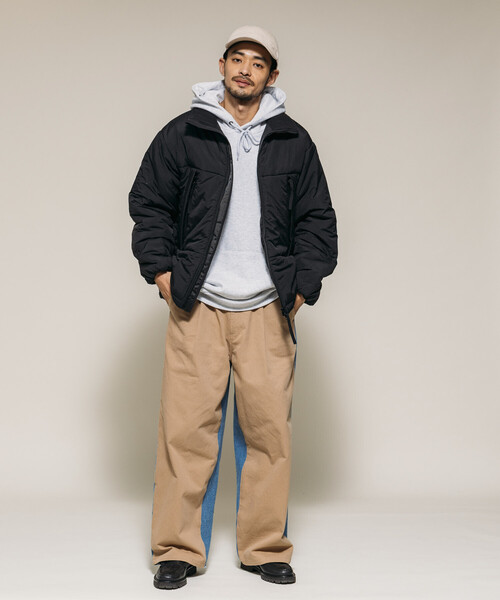 Firsthand（ファーストハンド）の「Firsthand/ファーストハンド PRIMALOFT PUFF JACKET / プリマロフト スタンドカラー パフ ジャケット / 中綿ブルゾン（ブルゾン・メンズ・ブラック/チャコールグレー/ネイビー・S/M/L）」の22枚目の写真