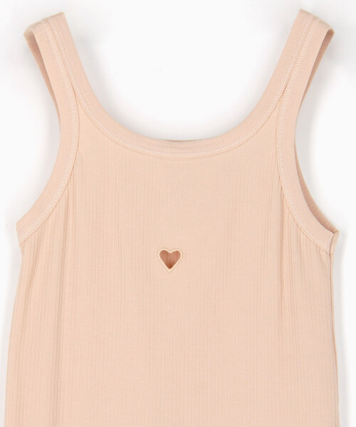 BASERANGE（ベースレンジ）の「Baserange/ベースレンジ HEART TANK / TTHTK-CR-WI25 / ハート タンクトップ（タンクトップ・レディース・ベージュ・MEDIUM）」の5枚目の写真