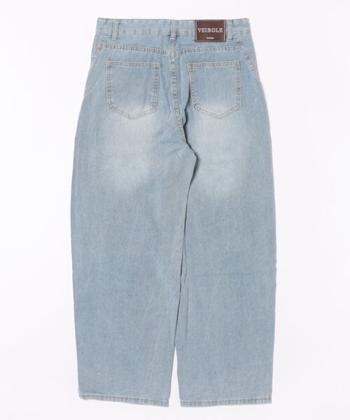 urge:(アージコロン )の「【URGE:】ハイウエスト バギーパンツ(デニムパンツ・レディース・ブルー・SMALL/MEDIUM/LARGE/X-LARGE)」の2枚目の写真