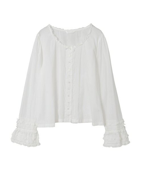 袖フリル使いローンブラウス（シャツ/ブラウス）｜PINK HOUSE