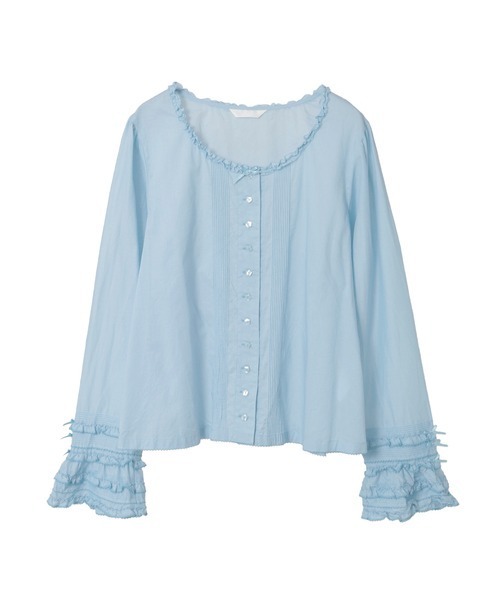 PINK HOUSE　 フリルデザイン 長袖 フリル襟付きブラウス （シャツ・ブラウス）｜PINK HOUSE