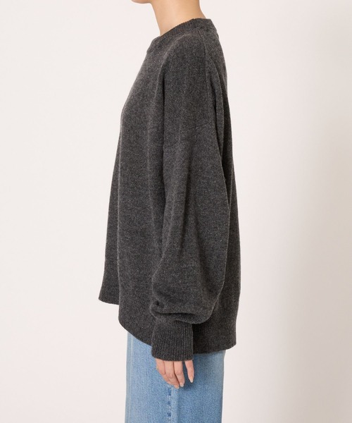 BARNYARDSTORM（バンヤードストーム）の「BARNYARDSTORM / AQUAクループルオーバー【WEB限定カラー】（ニット/セーター・レディース・ピンク/ホワイト/イエロー/パープル/ベージュ/チャコール・FREE）」の18枚目の写真