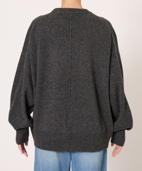 BARNYARDSTORM（バンヤードストーム）の「BARNYARDSTORM / AQUAクループルオーバー【WEB限定カラー】（ニット/セーター・レディース・ピンク/ホワイト/イエロー/パープル/ベージュ/チャコール・FREE）」の21枚目の写真