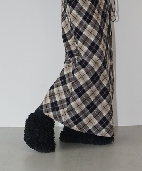 chuclla(チュクラ)の「フロントギャザーチェックスカート chw25a099(スカート・レディース・チェック・S/M)」の7枚目の写真