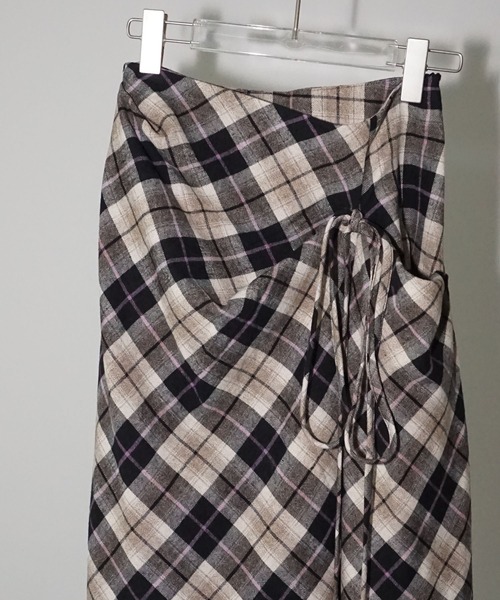 chuclla(チュクラ)の「フロントギャザーチェックスカート chw25a099(スカート・レディース・チェック・S/M)」の15枚目の写真