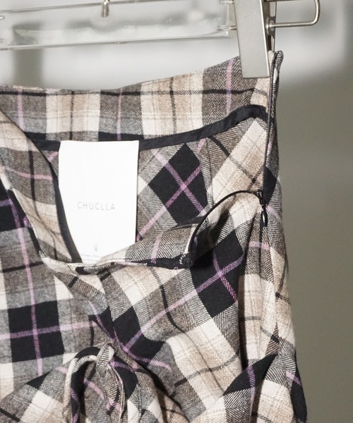 chuclla(チュクラ)の「フロントギャザーチェックスカート chw25a099(スカート・レディース・チェック・S/M)」の18枚目の写真
