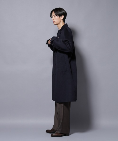 NANO universe(ナノユニバース)の「ウールリバーチェスターコート(チェスターコート・メンズ・ブラウン/モカ/ネイビー・M/L)」の9枚目の写真