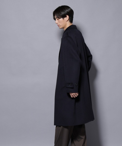 NANO universe(ナノユニバース)の「ウールリバーチェスターコート(チェスターコート・メンズ・ブラウン/モカ/ネイビー・M/L)」の12枚目の写真