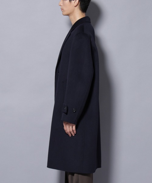 NANO universe(ナノユニバース)の「ウールリバーチェスターコート(チェスターコート・メンズ・ブラウン/モカ/ネイビー・M/L)」の7枚目の写真