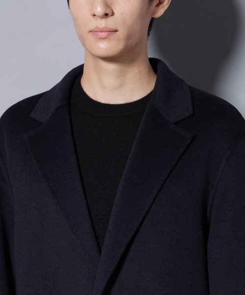 NANO universe(ナノユニバース)の「ウールリバーチェスターコート(チェスターコート・メンズ・ブラウン/モカ/ネイビー・M/L)」の4枚目の写真