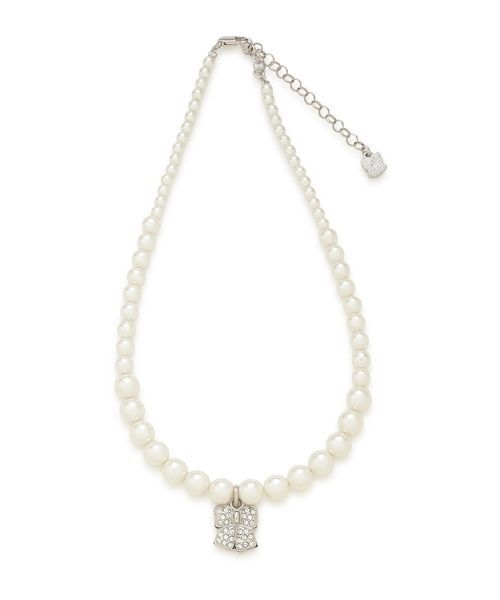 FURFUR（ファーファー）の「リボンモチーフパールネックレス（ネックレス・レディース・シルバー/ゴールド・F）」の2枚目の写真