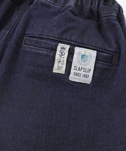 SLAP SLIP（スラップスリップ）の「【裏微起毛】折り返し裾チェックロングパンツ(80~130cm)（デニムパンツ・キッズ・ネイビー/ベージュ・130cm/120cm/90cm/80ｃｍ/110cm/100cm）」の10枚目の写真