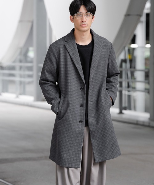 CORELATE コリレイト / チェスターコート 46 新品未使用 イタリア製 セール】ウーリーテックチェスターコート / 570685（チェスターコート