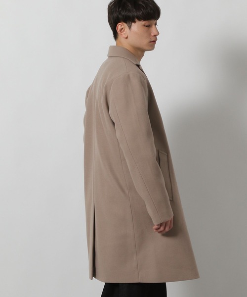 LAKOLE(ラコレ)の「ウーリーテックチェスターコート / 570685(チェスターコート・メンズ・ネイビー/チェック/アイボリー/ブラック・SMALL/MEDIUM/LARGE/X-LARGE)」の7枚目の写真