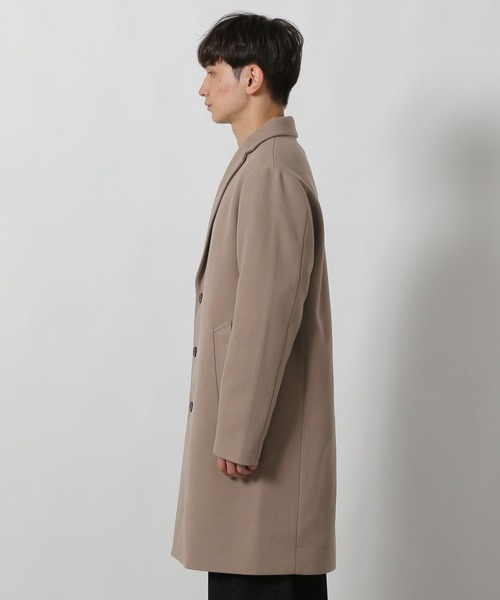 LAKOLE(ラコレ)の「ウーリーテックチェスターコート / 570685(チェスターコート・メンズ・ネイビー/チェック/アイボリー/ブラック・SMALL/MEDIUM/LARGE/X-LARGE)」の15枚目の写真