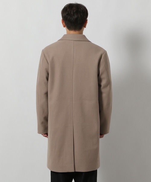 LAKOLE(ラコレ)の「ウーリーテックチェスターコート / 570685(チェスターコート・メンズ・ネイビー/チェック/アイボリー/ブラック・SMALL/MEDIUM/LARGE/X-LARGE)」の16枚目の写真