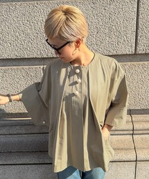 JENNE（ジェンヌ）の「パールポイントケープポンチョ(撥水生地)（その他アウター）」