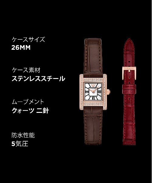 EMPORIO ARMANI(エンポリオアルマーニ)の「エンポリオ・アルマーニ 腕時計 レディース アナログ プロプラネットレザー AR80083SET(アナログ腕時計・レディース・マルチ・FREE)」の16枚目の写真