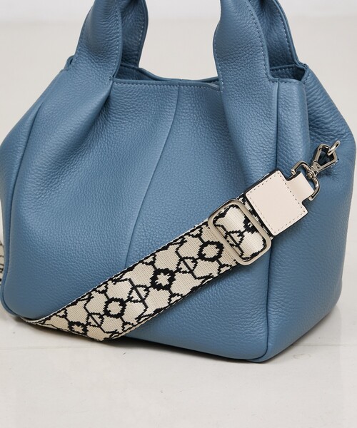 LOWELL things（ロウェル　シングス）の「【単品】テープショルダー/オリジナル柄（シルバー金具）（ショルダーバッグ・レディース・アイボリー・フリー）」の10枚目の写真