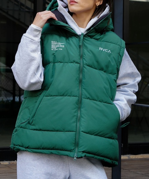 RVCA(ルーカ)の「RVCA メンズ RVCA PUFFER VEST ベスト 【2025年秋冬モデル】/ルーカエコダウンベスト(ベスト・メンズ・オフホワイト/ブラウン系カモフラージュ/ブラック/グリーン系その他・X-LARGE/LARGE/MEDIUM/SMALL)」の3枚目の写真