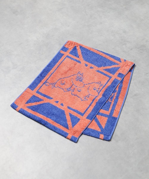 Hippopotamus（ヒポポタマス）の「【RES】【TOWEL THINK LAB ムーミン x HIPPOPOTAMUS】ロングフェイスタオル（タオル・レディース・ネイビー/ゴールド/オレンジ・FREE）」の2枚目の写真