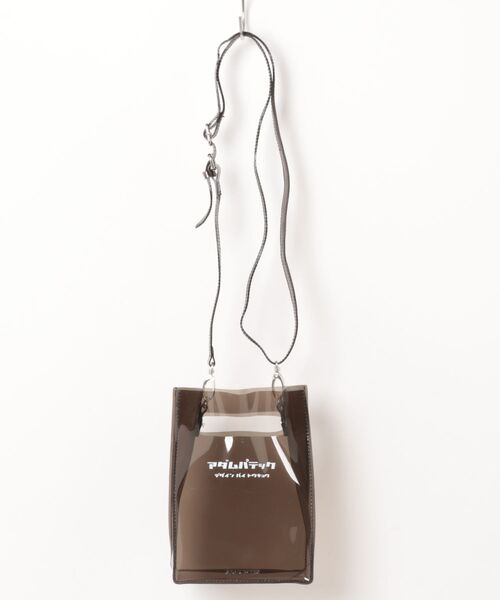 ADAM PATEK（アダムパテック）の「【RES】ADAM PATEK/ アダムパテック 【 CONEY 】CLEAR mini pouch shoulder（ショルダーバッグ・メンズ・ブラック・ONESIZE）」の5枚目の写真