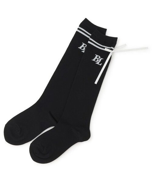 by LOVEiT（バイラビット）の「リボンハイソックス（ソックス/靴下・キッズ・オフホワイト/ブルーグレー/ブラック・L/M）」の3枚目の写真