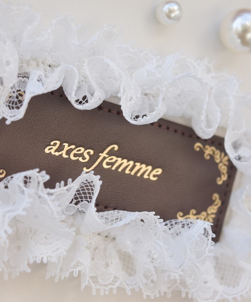 axes femme（アクシーズファム）の「ローズケーキモチーフバッグ（ショルダーバッグ・レディース・ホワイト・FREE）」の4枚目の写真