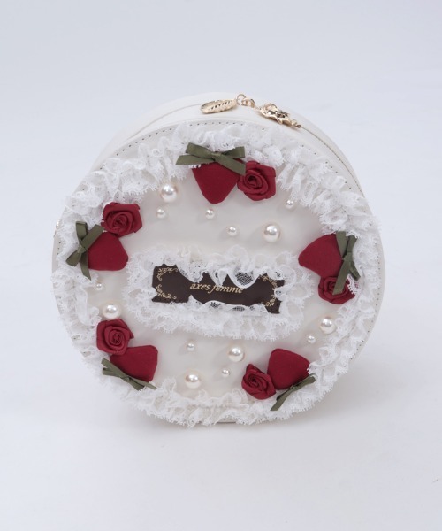 axes femme（アクシーズファム）の「ローズケーキモチーフバッグ（ショルダーバッグ・レディース・ホワイト・FREE）」の9枚目の写真