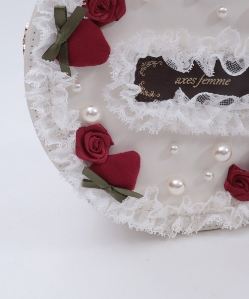 axes femme（アクシーズファム）の「ローズケーキモチーフバッグ（ショルダーバッグ・レディース・ホワイト・FREE）」の13枚目の写真