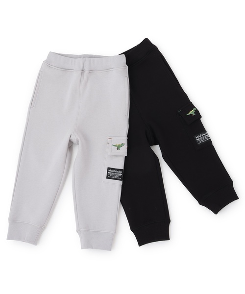 kladskap(クレードスコープ)の「恐竜刺しゅう裾リブカーゴパンツ(その他パンツ・キッズ・ブラック/ライトグレー・90cm/100cm/110cm/120cm/130cm/80cm)」の12枚目の写真