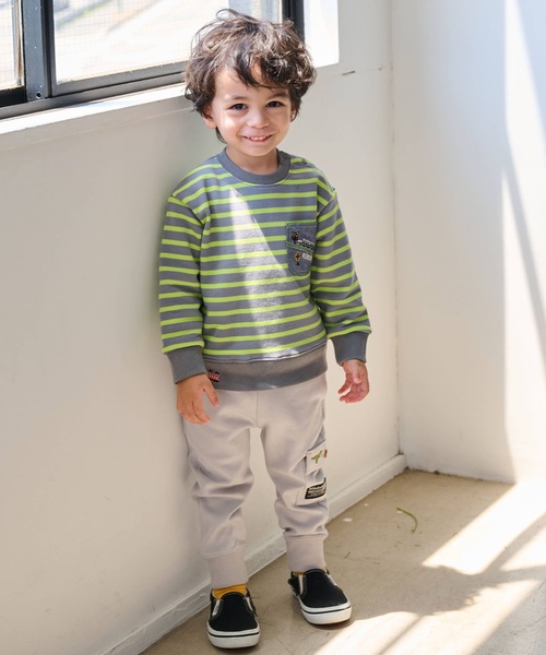 kladskap(クレードスコープ)の「恐竜刺しゅう裾リブカーゴパンツ(その他パンツ・キッズ・ブラック/ライトグレー・90cm/100cm/110cm/120cm/130cm/80cm)」の17枚目の写真