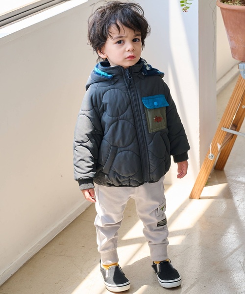 kladskap(クレードスコープ)の「恐竜刺しゅう裾リブカーゴパンツ(その他パンツ・キッズ・ブラック/ライトグレー・90cm/100cm/110cm/120cm/130cm/80cm)」の20枚目の写真