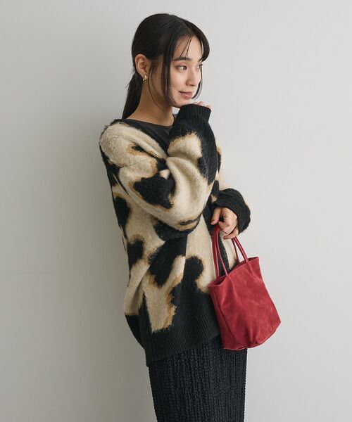 CRAFT STANDARD BOUTIQUE(クラフトスタンダードブティック)の「アニマルジャカードニットカーディガン<ハンドウォッシャブル> ◆(カーディガン/ボレロ・レディース・ライトベージュ/カーキ・FREE)」の14枚目の写真