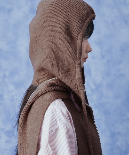 ROCKFISH WEATHERWEAR(ロックフィッシュウェザーウェア)の「WOOLY BALACLAVA(マフラー・レディース・ベージュ/グレー/クリーム/キャメル・FREE)」の4枚目の写真