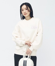 アディダス adidas バービージ ルーズフィット フリース クルーネック スウェットシャツ