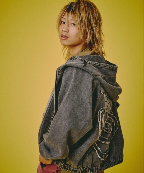 GALFY-ぐるグニャデニムパーカー（デニムジャケット）｜GALFY