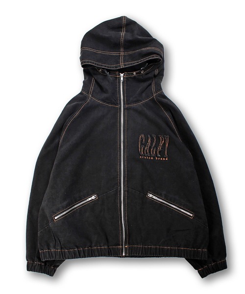 GALFY（ガルフィー）の「GALFY-ぐるグニャデニムパーカー（デニムジャケット・メンズ・ブラック/ブラウン/ブルー・XL/L）」の8枚目の写真