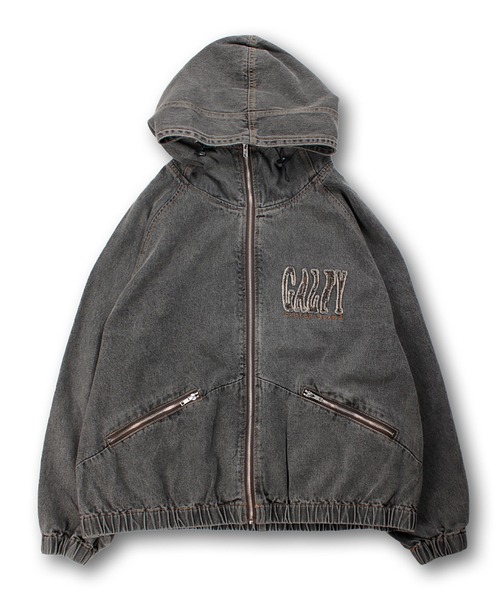 GALFY（ガルフィー）の「GALFY-ぐるグニャデニムパーカー（デニムジャケット・メンズ・ブラック/ブラウン/ブルー・XL/L）」の10枚目の写真