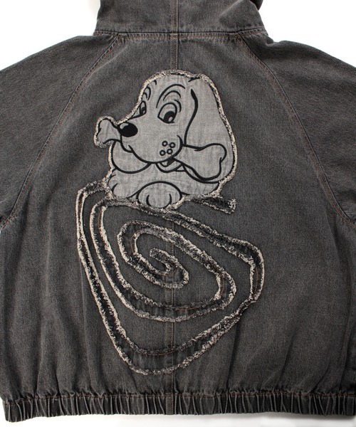 GALFY（ガルフィー）の「GALFY-ぐるグニャデニムパーカー（デニムジャケット・メンズ・ブラック/ブラウン/ブルー・XL/L）」の18枚目の写真