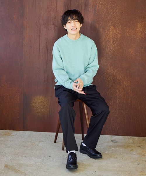 GLOBAL WORK(グローバルワーク)の「スウェットライクオテラクニット/581064(ニット/セーター・メンズ・ブラック/ダークブラウン/ライトグレー/カーキ/チャコールグレー/グレー・X-LARGE/SMALL/LARGE/MEDIUM)」の20枚目の写真