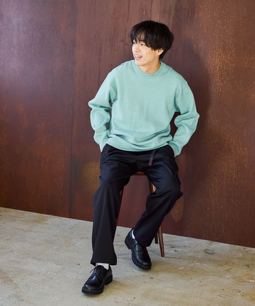 GLOBAL WORK(グローバルワーク)の「スウェットライクオテラクニット/581064(ニット/セーター・メンズ・ブラック/ダークブラウン/ライトグレー/カーキ/チャコールグレー/グレー・X-LARGE/SMALL/LARGE/MEDIUM)」の22枚目の写真