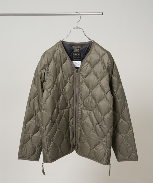 TAION/MILITARY W-ZIP V NECK DOWN JKT（ダウンジャケット/コート