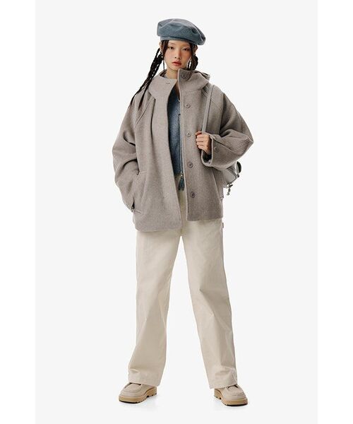 MUSINSA STANDARD WOMAN（ムシンサスタンダードウーマン）の「ウィメンズワイドカーペンターパンツ [クリーム]（その他パンツ・レディース・その他・30/24/25/26/27/28/29）」の17枚目の写真