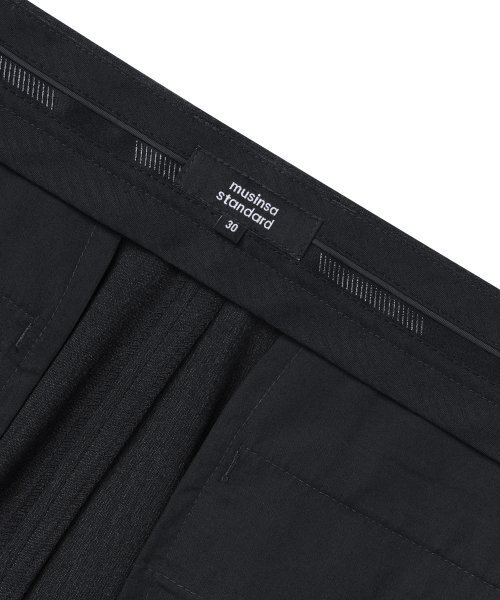 MUSINSA STANDARD（ムシンサスタンダード）の「ライトウェイトスリータックセミバルーンスラックス[チャコールグレー]（スラックス・メンズ・その他・26/27/28/29）」の6枚目の写真