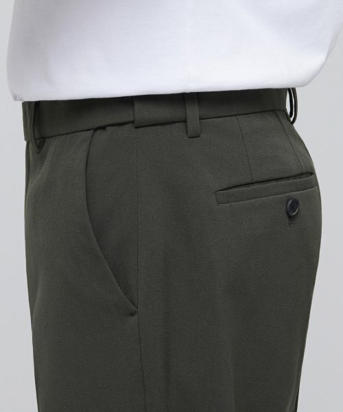 MUSINSA STANDARD（ムシンサスタンダード）の「軽量セミワイド隠しバンディングスラックス[ダスティカーキ]（スラックス・メンズ・その他・27/28/29/42/30/26）」の5枚目の写真